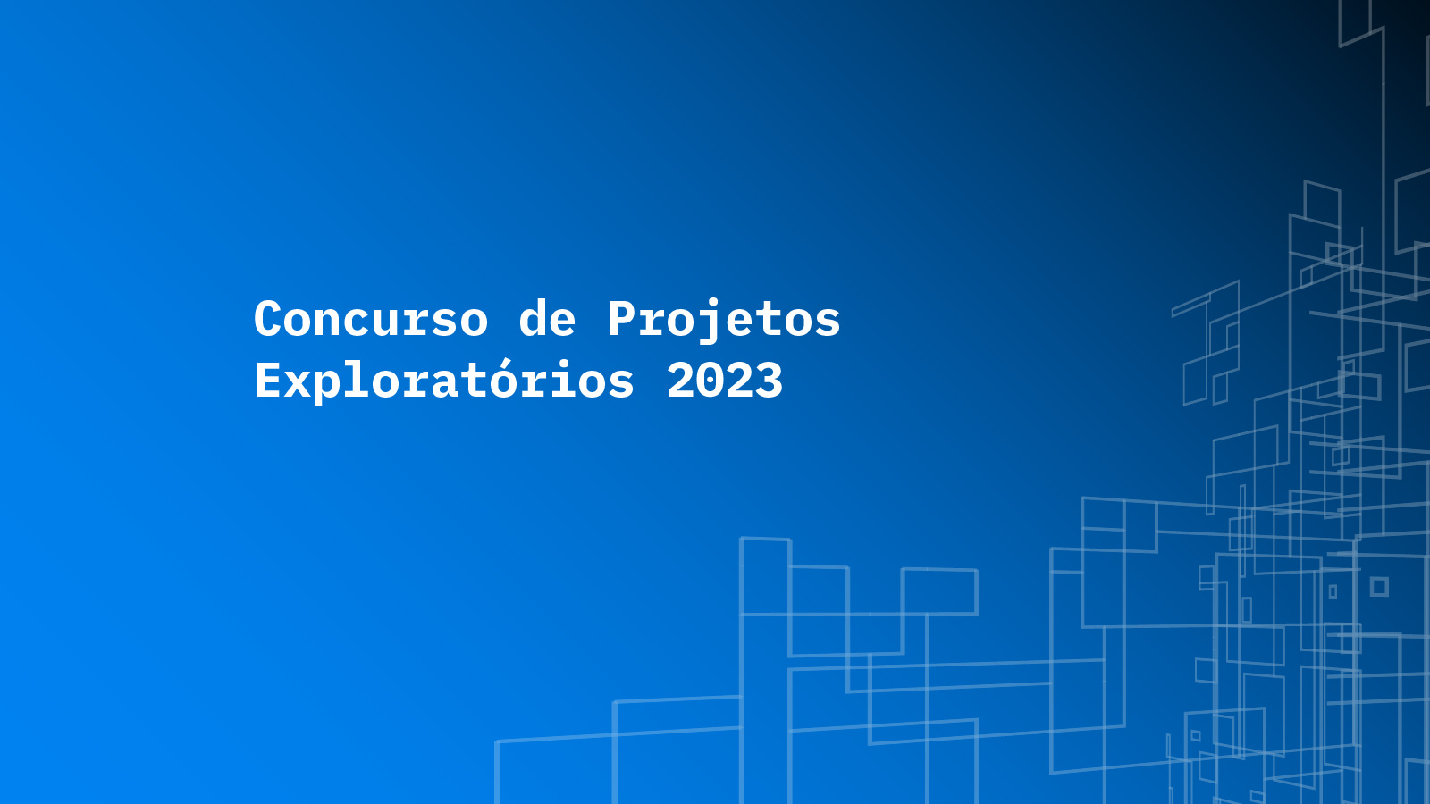 Imagem alusiva ao Concurso de Projetos Exploratórios 2023